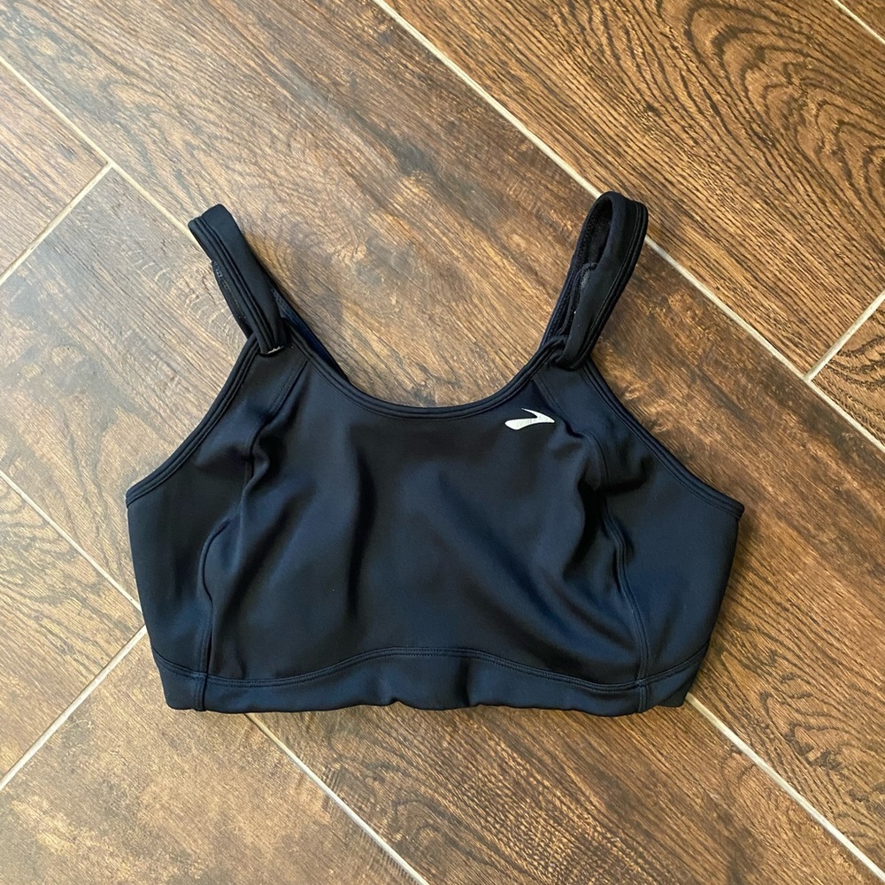 Brooks Fiona Sports Bra, Size 38 DD, Black